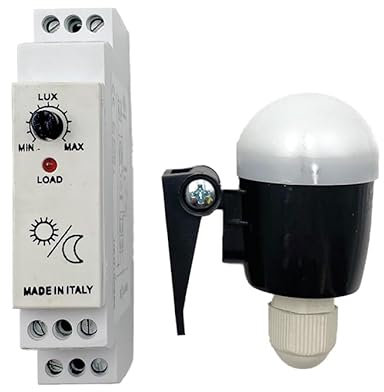 Interruttore crepuscolare modulare DIN con sonda esterna Sun d2 - Idrhaus