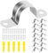 Collier de Serrage - Collier Serrage Inox 14 Pièces Collier de Fixation 25MM Clips de Fixation en Forme de U Collier de Serrage Tuyau Fixation pour Tube