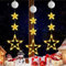 LED Weihnachtsbeleuchtung,3 Stück LED Hängenden Fensterlicht,Weihnachten Dekorative Fenster Licht,Hängende Innen Fenster Leuchte,Fensterlichterketten Weihnachten,Weihnachtsdekoration Lichter（3pcs)