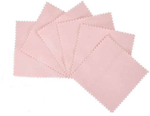 Silver Cleaning Cloths - 6pcs Premium Polishing Cloths - Silver Polishing Cloth - Silver Cleaning Cloth for Jewellery - Reusable Silver Cloth,Double Sided Silver Jewellery Cleaner Cloth(8 * 8cm