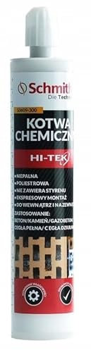 SCHMITH | Chemischer Anker 300ml | Styrolfrei & Hochfest | Injektionsmörtel mit 2 Mischdüsen | Für Beton, Mauerwerk & Naturstein