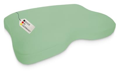 DUKAL | Kissenbezug perfekt passend für Liebscher & Bracht Nackenkissen | 40 x 55 cm | aus hochwertigem DOPPEL-Jersey | 100% Baumwolle | Farbe: lindgrün