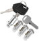 UKCOCO 1 Ensemble De Serrures Métalliques Pour Armoires Avec Clés Serrure Pour Porte De Grange Serrure À Combinaison Kit De Serrure À Poignée En T Cylindre De Serrure Avec Clé Clé