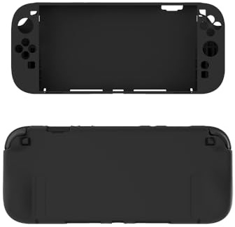 CERFFOOL Schutzhülle für Nintendo Switch 2, weich, dünn, Silikon, stoßfest, kratzfest, Zubehör für Spielekonsolen (schwarz)