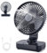 Mapille Mini Tischventilator Leiser, 120°Oszillation, 4 Geschwindigkeiten, USB Ventilator mit Akku 4000mAh, Tragbar Klein Ventilator, für den Schreibtisch, Zuhause und Büro (Schwarz)