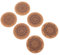KICHOUSE 6pièces Set De sous-Verres Mandala Liège Imprimé Protection Isolante pour Bols Et Casseroles Anti-dérapant Et Anti-craquelures pour Emménager