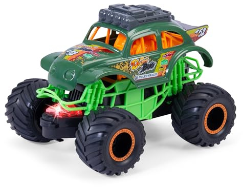Dickie Toys - Dune Bug Monstertruck ab 3 Jahre (18 cm) - VW Käfer als Monster-Truck mit coolem Licht & Sound, Spielzeug-Auto für Kinder mit Friktion und Gummireifen, inkl. Batterien