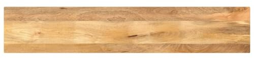 ROMHZKS Tischplatte 160x40x3,8 cm Rechteckig Massivholz Mango DIY Holzplatte Naturholz Tischplatte Massivholzplatte für Arbeitsplatte Schreibtisch