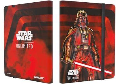 Gamegenic, Star Wars: Unlimited 18-Pocket Album – Darth Vader Unstoppable | Sammelalbum mit 20 Seiten, 18 seitliche Taschen, bis zu 360 eingehüllte Karten, Motiv: Darth Vader Unstoppable