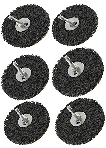 6 x 100mm Clean and Strip Disc Rust Paint Welding Spatter Removal 6mm Shank