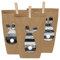 Papierdrachen 12 Osternester zum Befüllen mit Osterhasen in schwarz-weiß - Washi Tape Style - Ostergeschenke für Kinder