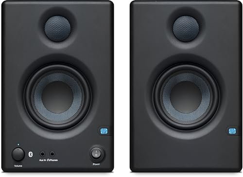 PreSonus Eris E3.5 BT, Monitor da Studio Multimediale con Bluetooth, Coppia, 3.5 , 2 Vie, Alta Definizione Multimediale