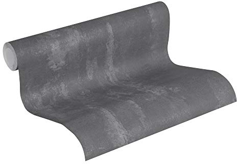 A.S. Création Vliestapete Neue Bude 2.0 Edition 2 Tapete Tropical Concret in Vintage Beton Optik 10,05 m x 0,53 m grau Made in Germany 374123 37412-3