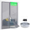 TheFitLife Magnetic Fly Screens for Doors - 100% Fibreglass Fly Mesh Net with Hook and Loop Powerful Magnets That Snap Shut Automatically (186x205cm - Fits Doors up to 182x203cm) Grey