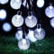 Useber Solar Lichterkette Aussen, 50LED Lichterkette Außen/Innen,8 Modi und Wasserdicht Outdoor Lichterkette für Balkon,Garten,Bäume,Hochzeiten,Partys,Terrasse(Weiß)