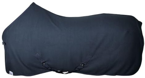 netproshop Fleece Abschwitzdecke m Kreuzbegurtung, Dunkelblau Gr. 105-155cm, Groesse:115