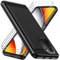 ivoler Hülle für Xiaomi Poco F3 5G / Xiaomi Mi 11i mit 3 Panzer Schutz Glas, Schwarz Stylisch Anti-Kratzer Handyhülle Stoßfest Schutzhülle Cover Weiche TPU Silikon Case