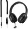Cuffie extra lunghe per TV e PC con controllo del volume, prolunga 5,5 m a molla, audio AUX universale da 3,5 mm, cuffie stereo cablate, CGS-W6