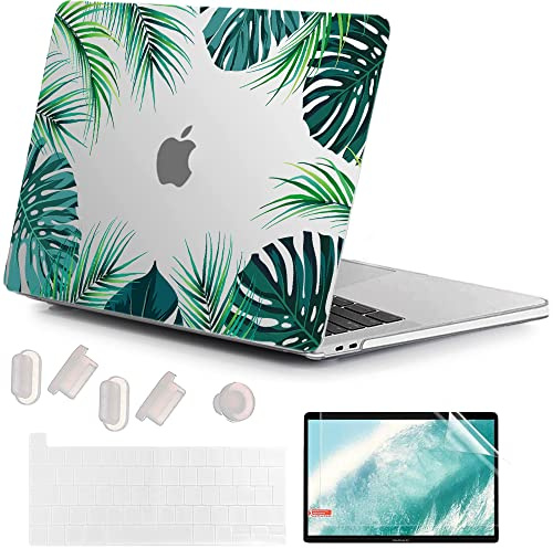 MUSHUI 4 en 1 Coque pour MacBook Pro 13 Pouces 2020 2022-2016 Modèle A2338 M1 M2 A2289 A2251 A2159 A1989 A1706 A1708, Plastique Rigide Case Étui et Protection Clavier pour Mac Pro 13.3, X89-7