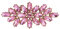 EVER FAITH Corsage Brosche Marquise österreichischen Kristall Hochzeit boomende Blume Pin für Kleidung -1,6 Zoll Rosa Gold-Ton