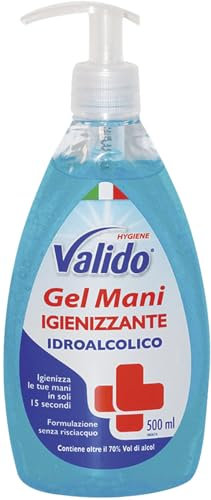 Valido Gel Mani Igienizzante Con Dispenser, 500ml