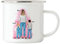 Kiddle-Design Mutter Kind Emaille Tasse Personalisiert Muttertagsgeschenk Name Mama Kinder Baby Sohn Tochter Geschenk Mütter Muttertag