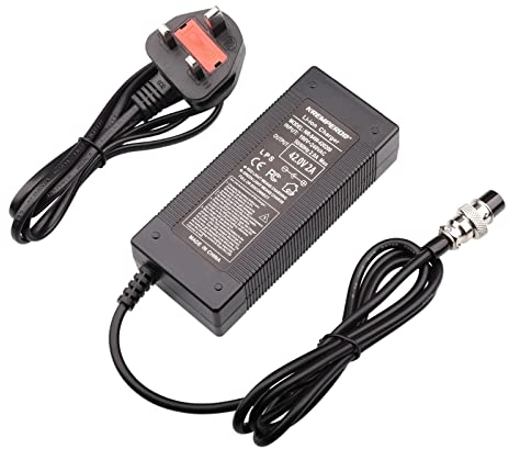 NREMPEROR Electric Scooter Charger, 42V Electric Bike Charger Only for 36V Lithium Battery 12mm 3 Prong Koogu Scooter