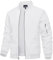 TACVASEN Sommer Herrenjacken Freiziet Casual Jacket College Jacke Bomberjacke Übergangsjacke mit Zip (XL, Weiß)