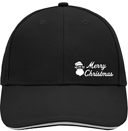 Huuraa Cappy Mütze Ho Ho Ho Santa Merry Christmas Geschenk Black/Light Grey Ho Ho Ho Santa Präsent