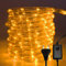 Ikodm 30m LED Lichtschlauch, 720 LEDs Lichterschlauch 8 Modi,Lichtschlauch Außen Lichterkette LED Schlauch mit Timerfür Innen Außen Garten Party Weihnachten Deko - Gelb
