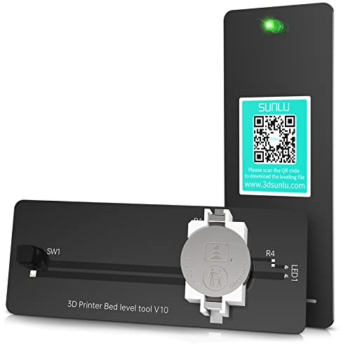 SUNLU 3D Drucker Elektronisches Bett Nivellierungs Werkzeug, 3D Drucker Bett Nivellierungs Sensor Kit für FDM Drucker,Präzise Nivellierung,Einfaches und Effizientes 3D Drucker Zubehör,2-Pakete Schwarz