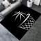Basketball-Feuerteppich mit großer Fläche, cooler 3D-Basketball-Dunk-Grafikteppich für Sofa-Matte, Fußmatte, Küche, Schlafzimmer, Spielzimmer, Schlafzimmer (Basketball-6, 100x160x160 cm 2 cm