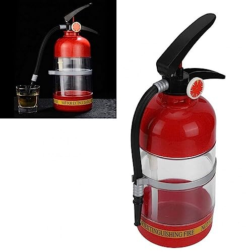 2 l Wein-Getränkespender, Feuerlöscher-förmiges Bierfass, handgepresster Getränkespender, Acryl-Alkohol-Getränkebehälter