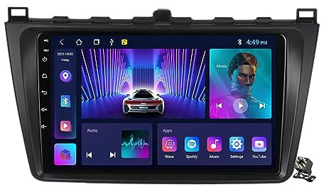 Charmstep 9 Navegación GPS Radio de Coche para Mazda 6 Ⅱ GH 2007-2012 Android 12 Estéreo Autoradio Apoyo CarPlay/Android Auto/DSP/Control del Volante/GPS/Dab+Cámara Trasera,Ts711/1+16g