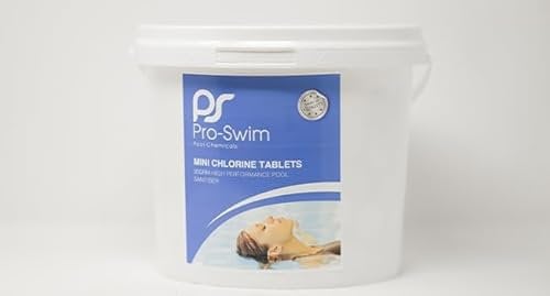 TEST ALL WATER - Pro-Swim Mini Chlorine Tablets | Pool & Spa Water Cleaner | Controls Bacteria & Algae | Slow Dissolving Chlorine Tabs | Ideal for Hot Tubs & Lazy Spas, 2.5kg