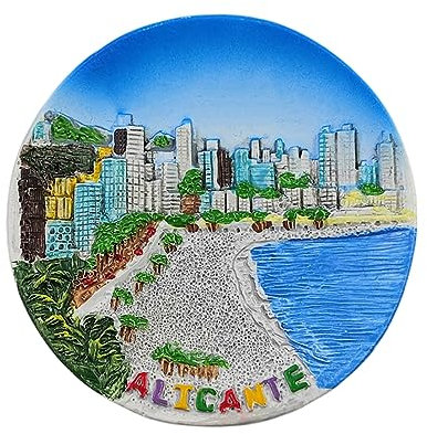 Alicante Valencia España Imán para nevera 3D recuerdo de viaje decoración de nevera magnética colección Craft Collection
