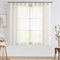 TOPICK Leinen Gardinen 2er Set H 175 x B 140 (cm) mit Verdeckten Schlaufen Vorhänge für Wohnzimmer küche Schlafzimmer Fenster Voile Transparent Durchsichtig Sheer Vorhang Landhausstil Modern Natur