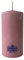 Candela diametro 7 cm altezza 15 cm - Rosa antico