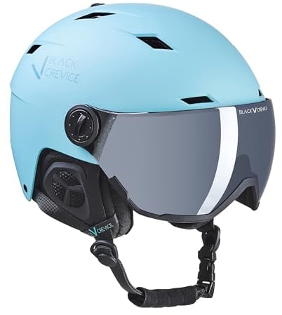 BLACK CREVICE Kirchberg Stillwater Ski Helmet with Visor Small (51-53 cm)