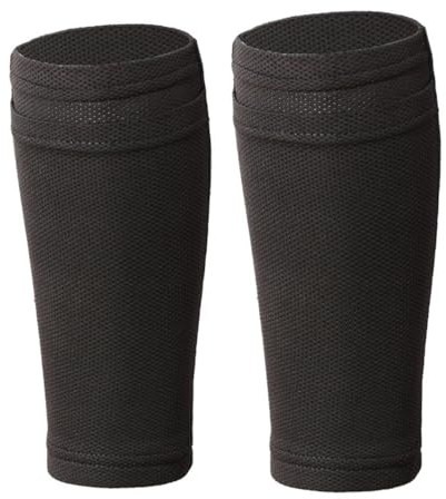 Visxcnu 1 Paar Stutzen Tube, schwarz,Stutzen Tube, Schienbeinschoner Kinder,Herren Schienbeinschonerhalter Mit Optimierter Einstecktasche - Fußball Sleeves Socken Für Schienbeinschoner