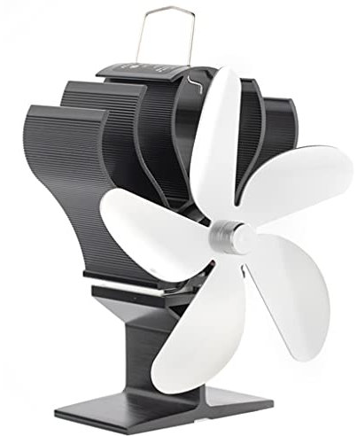 Ofenventilator SF601S 5 Flügel auf Schornstein für Holz für Brenner, leise, sparend, Kraftstoff, effizient, Holzofen, Gebläse, wärmebetrieben, elektrisches Zuhause