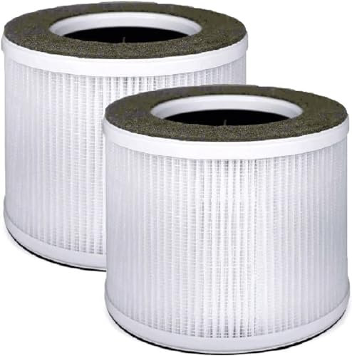 Nispira 42269 True HEPA Activated Carbon Filter Replacement Compatible with Silentnight Air Purifier | Removes Dust, Smoke | 2 Packs