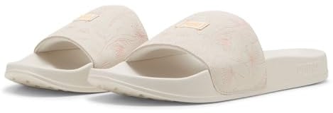 PUMA Leadcat 2.0 Crafted Flowers, Sandalias deslizantes Mujer, Warm White-Almost Apricot-Brandy, 37 EU
