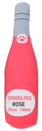 GEDOX Puppy Teething Toys - Wine Bottle Dog Toy | Champagne Shape Dog Squeaky Chew Toys | Interactive Dog Chew Toy For Small Medium And Large Dogs - Present Festival Reward