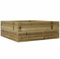 vidaXL Fioriera da Giardino 60x60x23 cm in Legno di Pino Impregnato, fioriera, fioriera da Patio, fioriera per Erbe, fioriera da Esterno, fioriera
