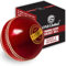 ONEGlobal Supreme Cricketball aus Leder, 156 g, 100 % handgenäht, 4-teilig, wasserdichte Konstruktion, harte Cricketbälle in Match-Qualität, Rot, Senior, 156 g