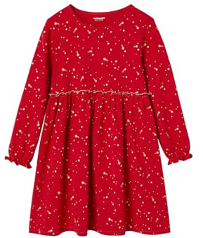 Vertbaudet Festliches Mädchen Kleid mit Glanzsternen