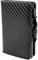 Maxentico Porte Carte Bancaire, Portefeuille Homme, Porte-Monnaie avec Protection RFID, Porte-Cartes Vertical avec Fenêtre d'identification et Fentes, 2 Compartiments, à Trois Volets (Carbon - Noir)