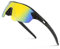 suoso Sportbrille-Fahrradbrille-Herren-Damen-Polarisierte-Sonnenbrille-Sunglasses-Men-Women-UV400 Schutz-Schnelle Brille Rave,e-Schwarz Gelb
