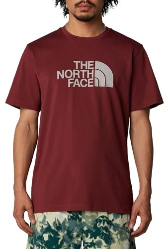 The North Face Men's S/S Easy T-Shirt, Sumac/Moonstone Grey, XS